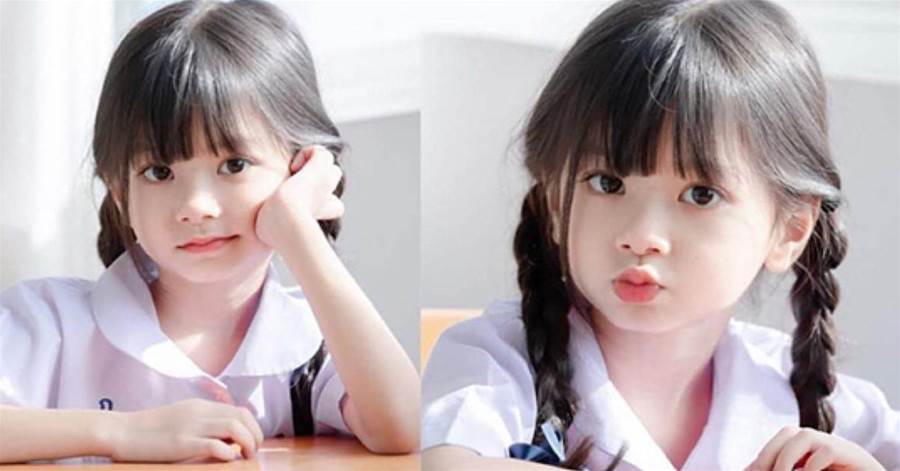 泰國6歲女孩爆紅，「Q萌臉蛋乾淨清澈」吸粉6萬人，「弟弟顏值更驚豔」網：是天使下凡