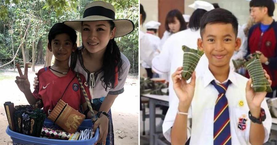 柬埔寨叫賣神童能流利「切換15國語言」被女遊客發掘獲資助讀書圓夢「長大後罕見曬家人照」網：全家都是高顏值