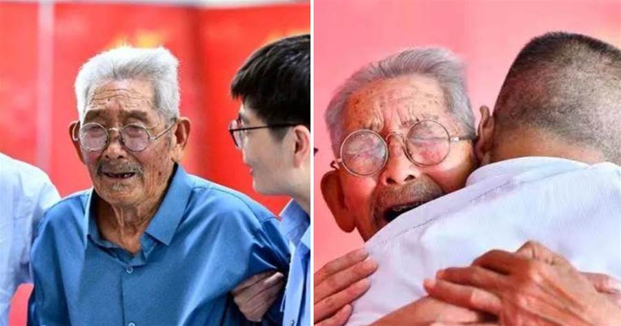 「一輩子的痛」90歲爺爺「火車站弄丟2歲兒」用一生去尋子「終於在晚年圓夢」父子相擁而泣「跟記憶中一樣」：一聲爸爸等了58年