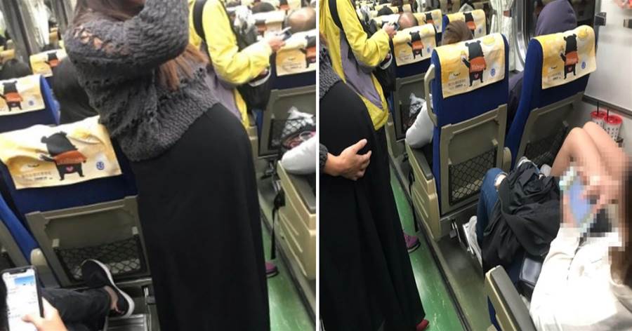 只顧滑手機！自強號「對號座乘客」看到孕婦不讓座，她Po文公審反被「大洗臉一場」：丟光台灣人的臉！